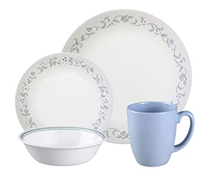 Corelle Livingware 6022006 16-Piece Dinnerware Set Country Cottage - White - Zoom Image