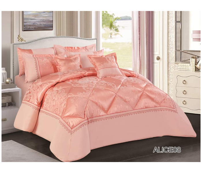 Stargold SG-CJL2001 Comforter Set Of 8 Pieces - Rosegold - Zoom Image