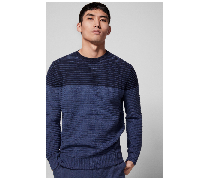 Springfield 003422313 XXL Basic Winter Knitwear for Men - Medium Blue - Zoom Image 1