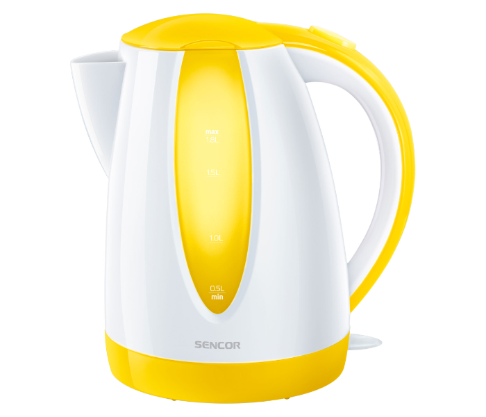 Sencor SWK 1816YL 2000W 1.8 Litre Electric Kettle - White and Yellow - Zoom Image 1