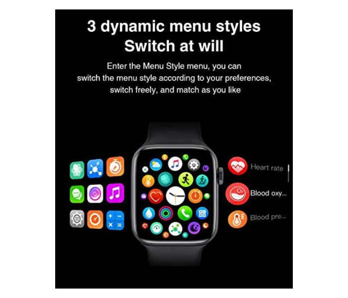 HW22 Full Screen Smart Watch - Black - Zoom Image 4