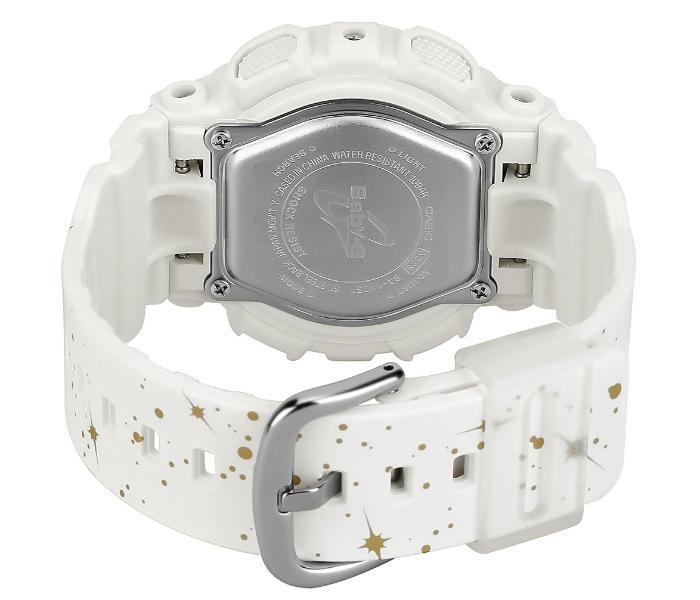 Casio Baby-G BA-110ST-7ADR White Dial Analog-Digital Watch For Women - White - Zoom Image 4