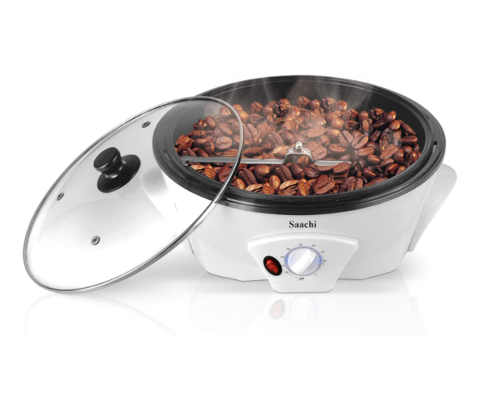 Saachi CR-4962 400gm Coffee Beans and Popcorn Roasting Machine - White - Zoom Image