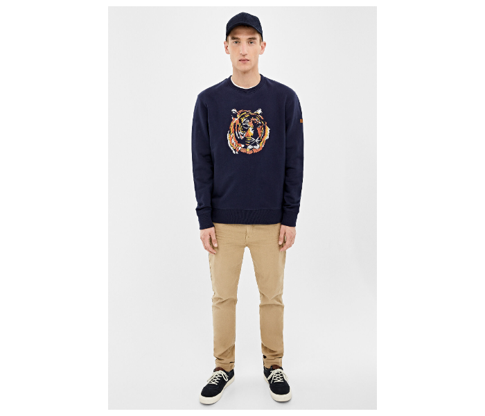 Springfield 009694612 XXL Sweatshirt for Men - Medium Blue - Zoom Image 1