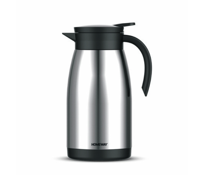 Homeway HW3463 1.2 Litre Vacuum Coffee Pot - Black and Silver - Zoom Image