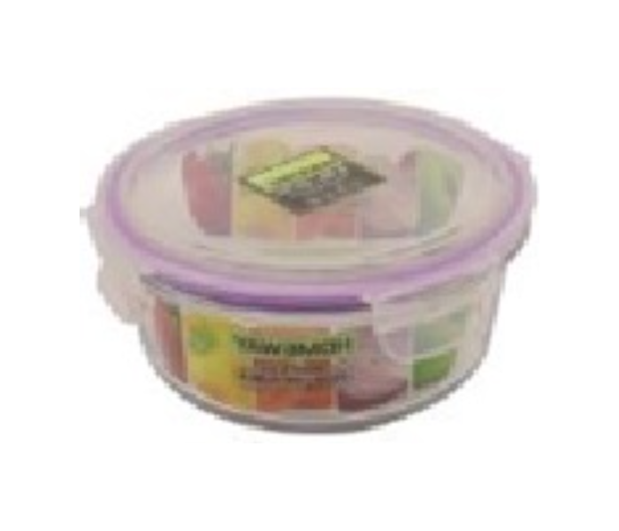 Homeway HW-3404 620ml Round Glass Food Container - Zoom Image