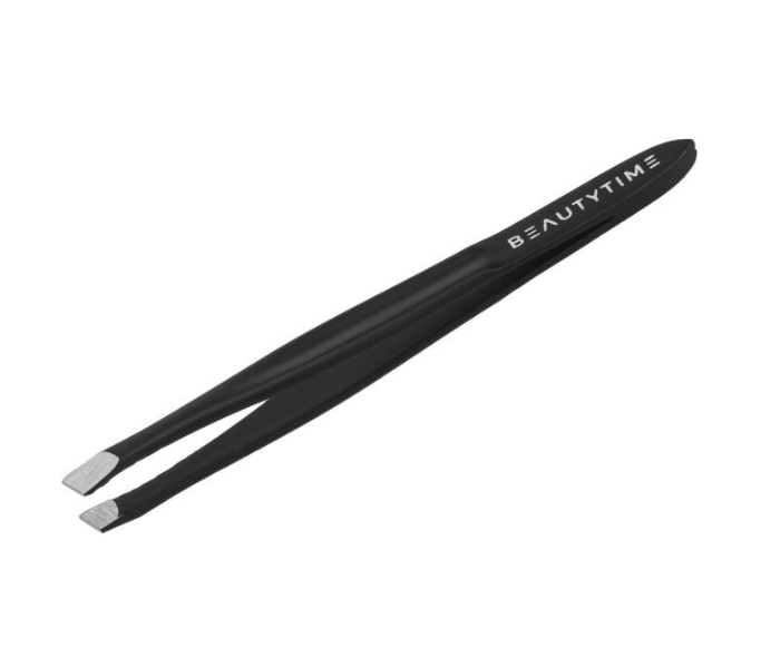 Beautytime BT121 Gunmetal finish Slant Tweezers - Zoom Image