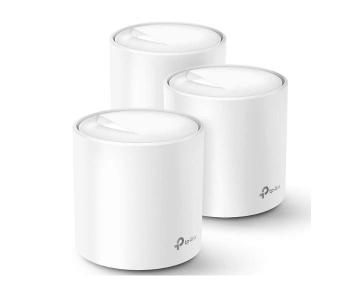 Tplink Deco X60 AX3000 3 Piece Wi-Fi 6 Whole Home Mesh  Wifi System -White - Zoom Image 1