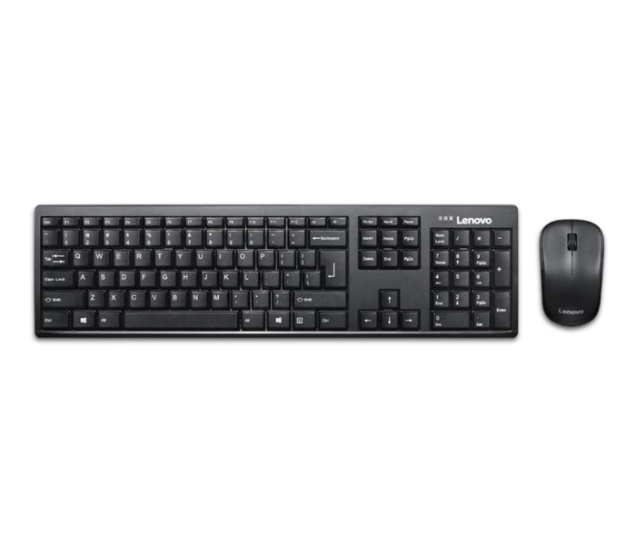 Lenovo KN100-K 100 Wireless Combo Keyboard and Mouse - Black - Zoom Image 2