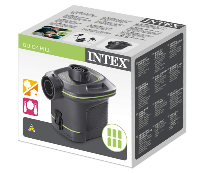 Intex 66638 420 L/Min 3 Interconnecting Nozzles Quick-fill Battery Pump - Black - Zoom Image 4