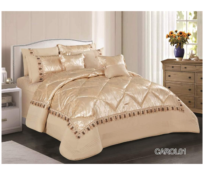 Stargold SG-CJL2002 Comforter Set Of 8 Pieces - Gold - Zoom Image