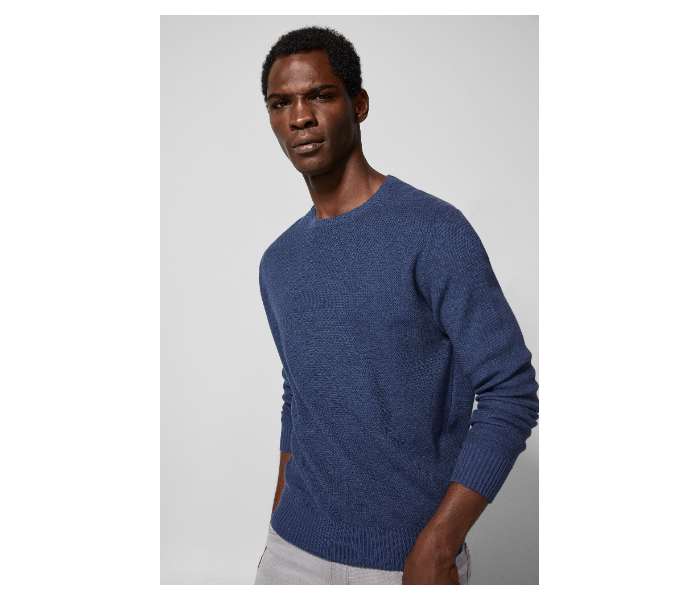 Springfield 003425813 Small Basic Winter Knitwear for Men - Medium Blue - Zoom Image 2