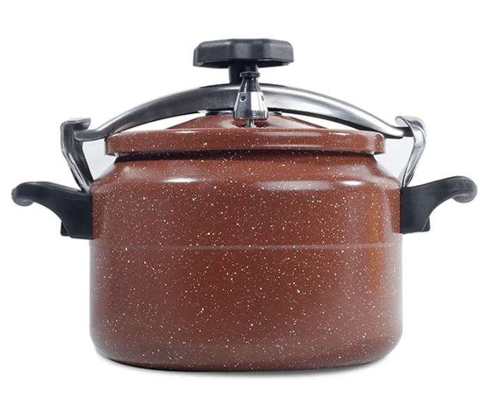 Homeway HW3438 9 Litre Marble Coating Non-Stick Arabic Pressure Cooker  - Brown - Zoom Image