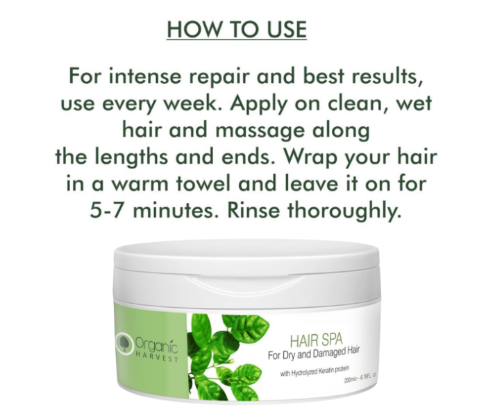 Organic Harvest 200 gm Hair Spa for Dry and Damage - Zoom Image 3