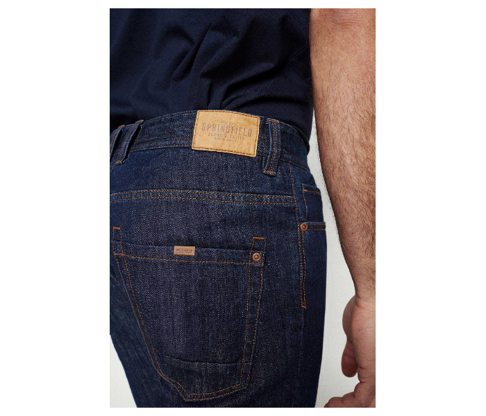 Springfield 001410910 EU30 Denim Bermudas for Men - Navy - Zoom Image 4