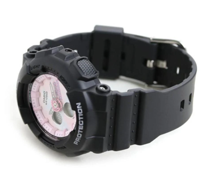 Casio Baby-G BA-120T-1ADR Pink Dial Analog-Digital Watch For Women - Black - Zoom Image 2