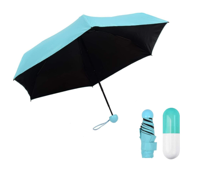 FN-SKEIDO 5 Folding Ultra Light Mini Pocket Umbrella - Blue - Zoom Image 1