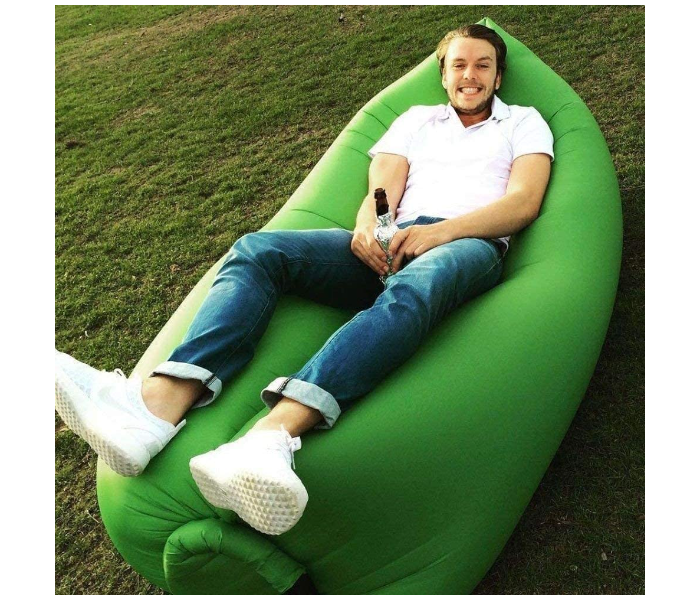 Outdoor Hangout Fast Inflatable Sleeping Bed Sofa - Green - Zoom Image 2