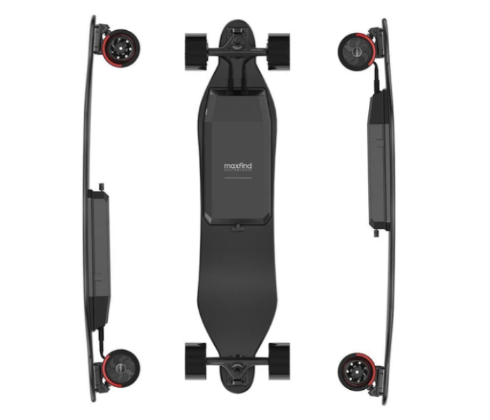 For All Maxfind 4 Pro Electric Skateboard with Remote Control - Black - Zoom Image 2