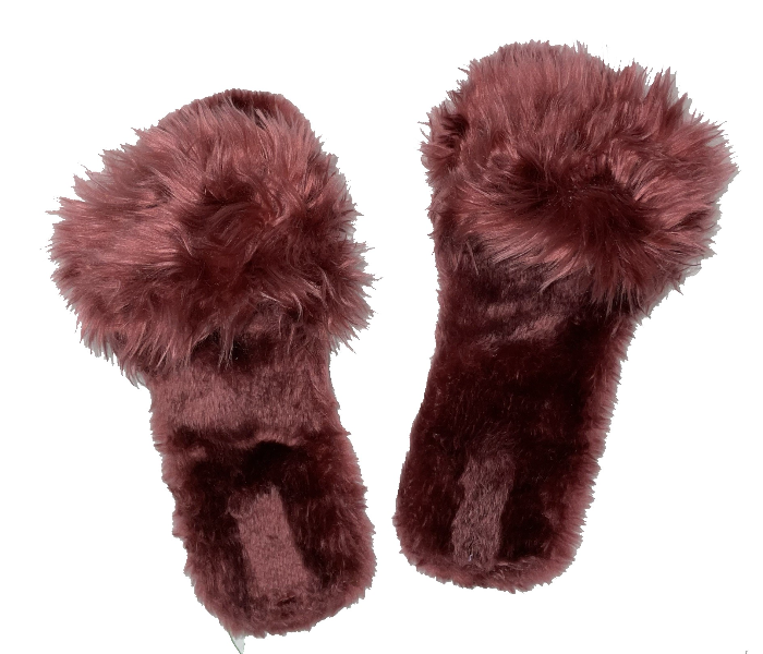 Casual LFO26 US 07 Daily Wear Soft Flat Home Slippers for Women - Maroon - Zoom Image