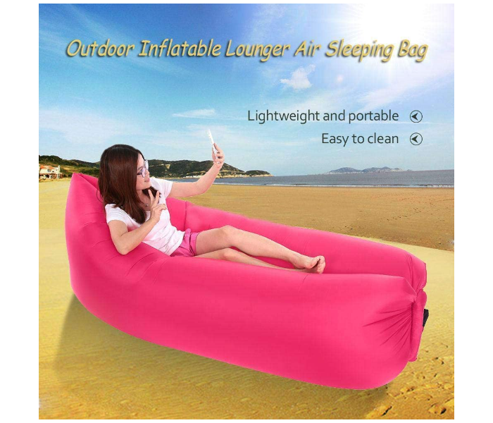 Outdoor Hangout Fast Inflatable Sleeping Bed Sofa - Rose - Zoom Image 2