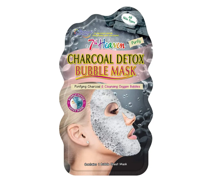 7th Heaven Charcoal Detox Bubble Sheet Face Mask - Zoom Image 1