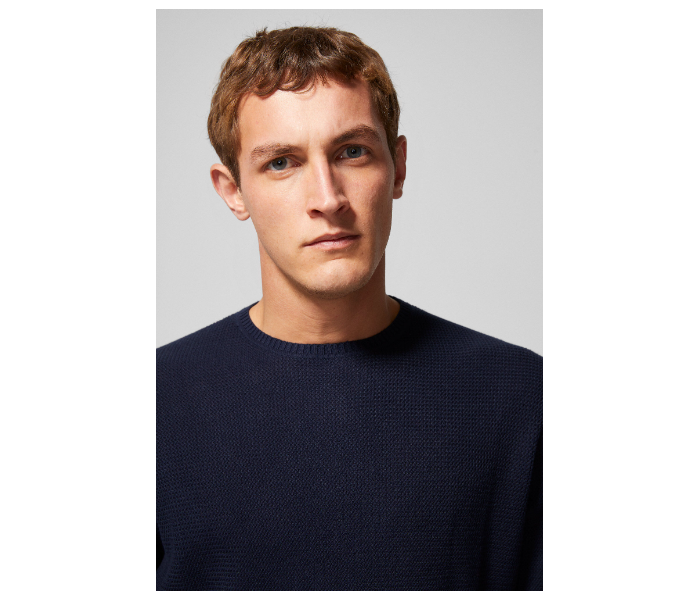 Springfield 003425811 Small Basic Winter Knitwear for Men - Dark Blue - Zoom Image 3