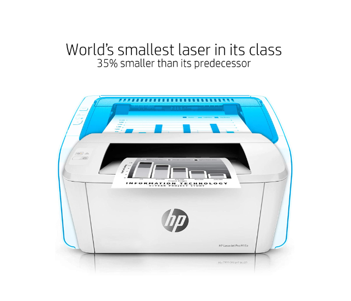 HP M15A W2G50A Laserjet Pro Printer - White - Zoom Image 3