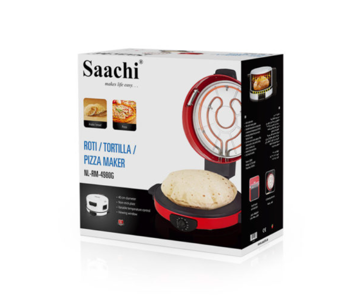 Saachi RM4980 2200W 40cm Non Stick Roti Maker - Red - Zoom Image 3