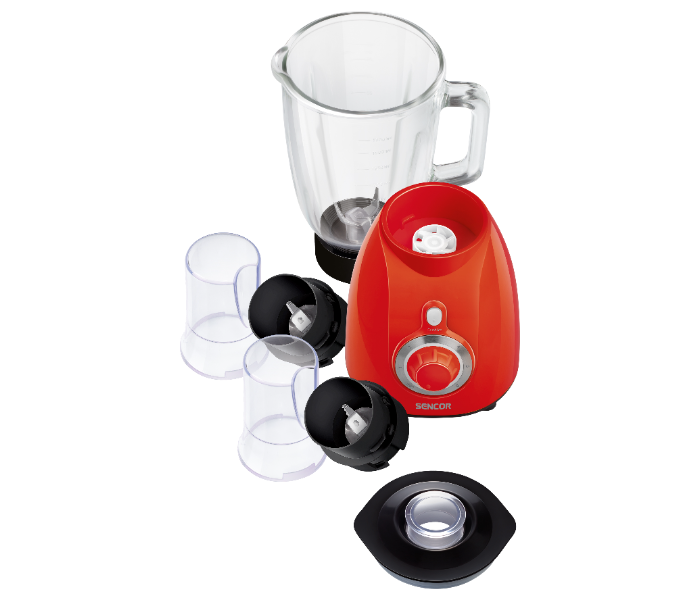 Sencor SBL 5372RD 500W 1.7 Litre 6 Speed Glass Blender - Red - Zoom Image 4