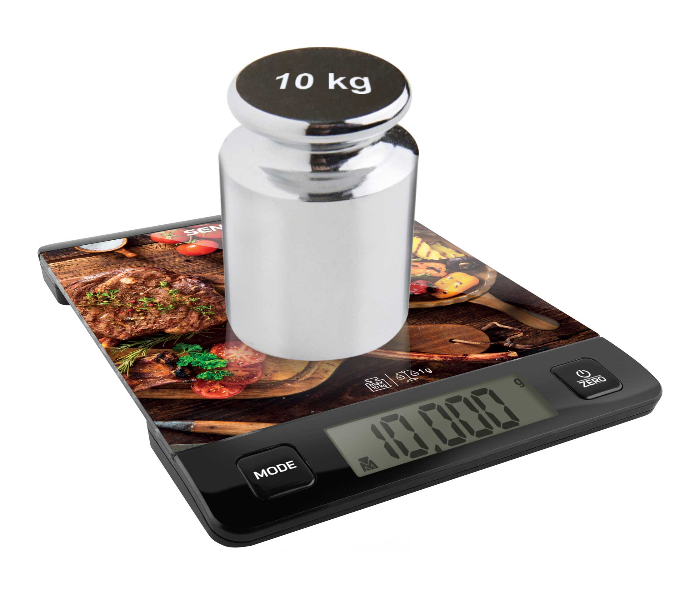 Sencor SKS 7001BK 10 kg Ultra Slim Kitchen Scale - Black - Zoom Image 2