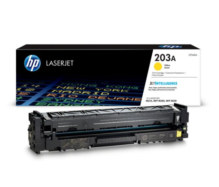 HP CF542A 203A Original LaserJet Toner Cartridge - Yellow - Zoom Image