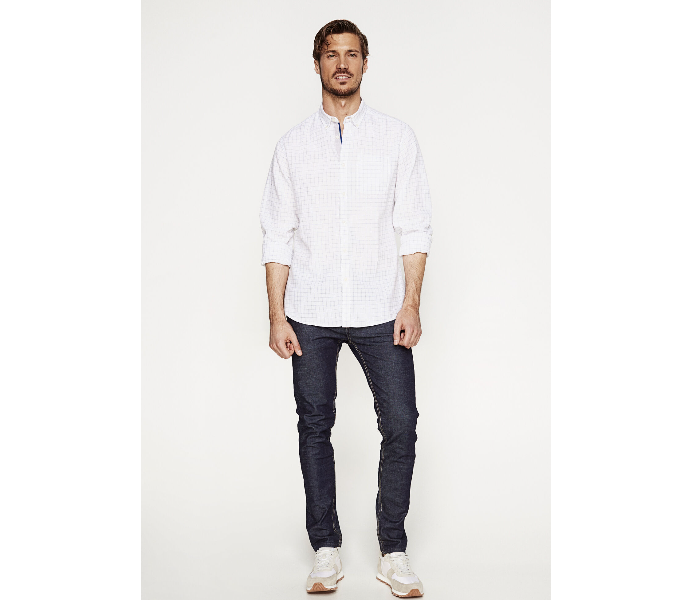 Springfield 099323999 XXL Linen Shirt for Men - White - Zoom Image 1