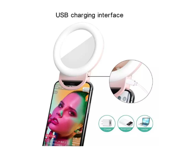 RGB-RL04 Selfie Ring Light LED Camera Light Clip  - Zoom Image 3