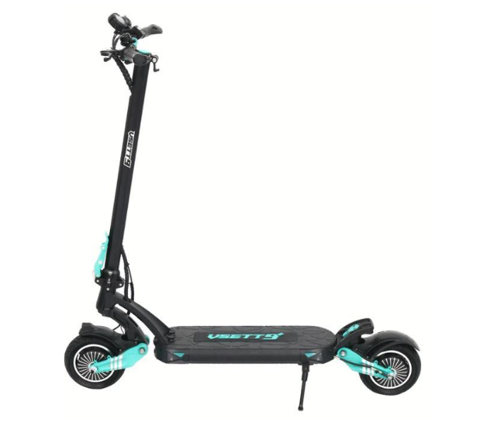 For All 1300W VSETT 9 Plus Foldable Electric Scooter - Black and Blue - Zoom Image 2