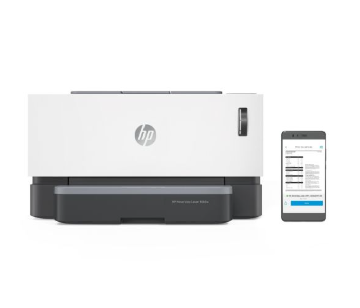 HP 4RY23A 1000W Neverstop Laser Wireless Mono Printer - White and Grey - Zoom Image 4