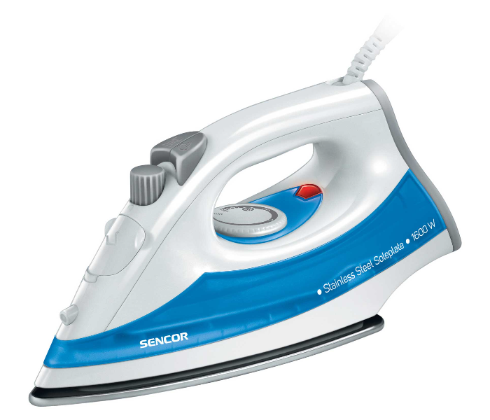 Sencor SSI 2027BL 1600W Stainless Steel Steam Iron - White and Blue - Zoom Image 1