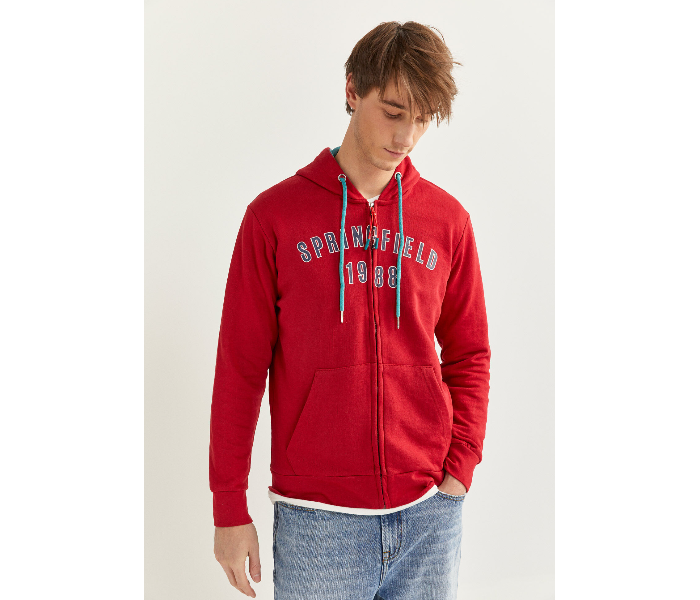 Springfield 009608360 Small Sweatshirt for Men - Red - Zoom Image 1