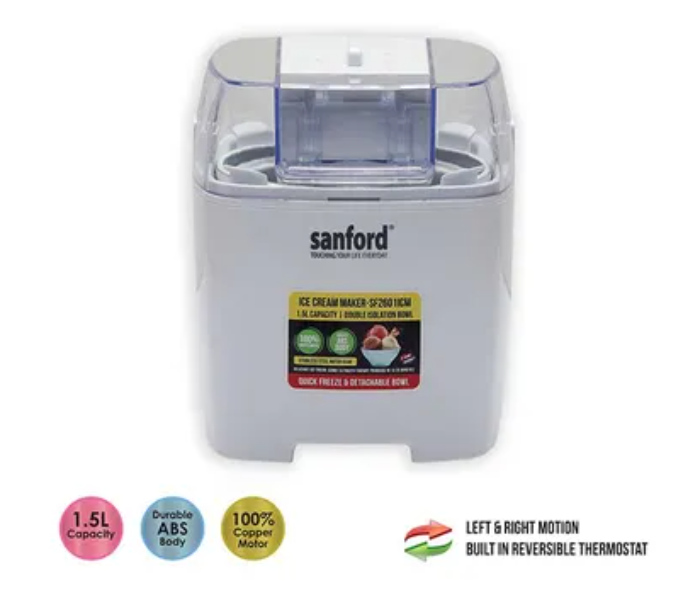 Sanford SF2601ICM Ice Cream Maker - White - Zoom Image 3