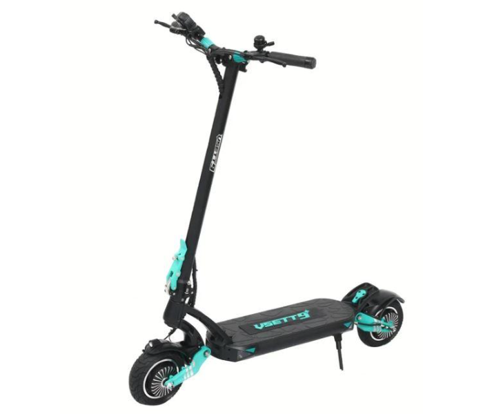 For All 1300W VSETT 9 Plus Foldable Electric Scooter - Black and Blue - Zoom Image 1