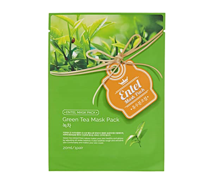 Entel Green Tea Face Sheet Mask - Zoom Image 1