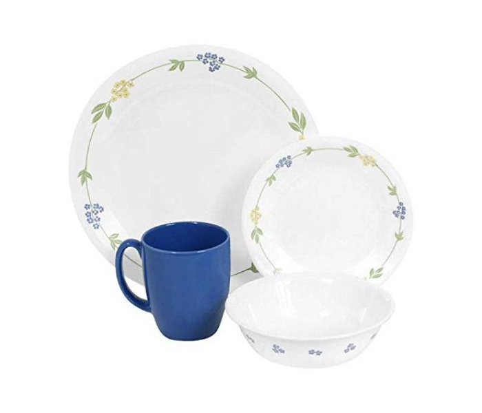 Corelle 1060011 Livingware 16-Piece Dinnerware Set Secret Garden - White and Blue - Zoom Image 1