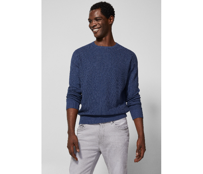 Springfield 003425813 Small Basic Winter Knitwear for Men - Medium Blue - Zoom Image 1