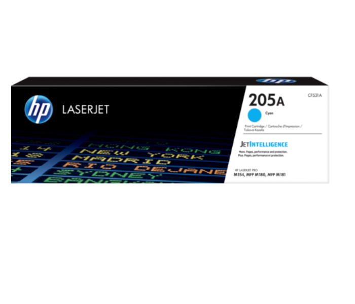 HP CF531A 205A Original LaserJet Toner Cartridge - Cyan - Zoom Image