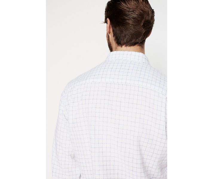 Springfield 099323999 Small Linen Shirt for Men - White - Zoom Image 4