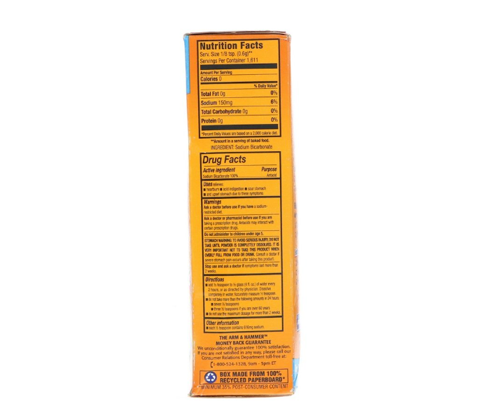 Arm and Hammer HH1140 907gm Pure Baking Soda - Zoom Image 2