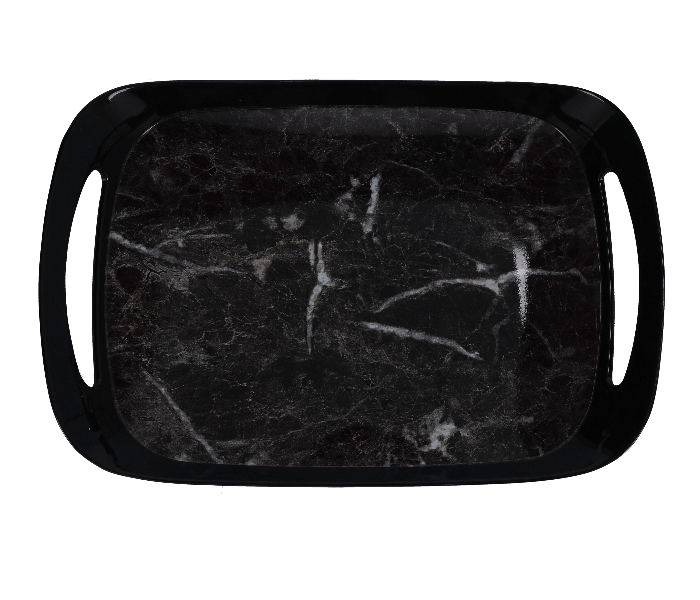 Delcasa DC1916 12.2cm Melamine Ware Tray with Handle - Black - Zoom Image 1