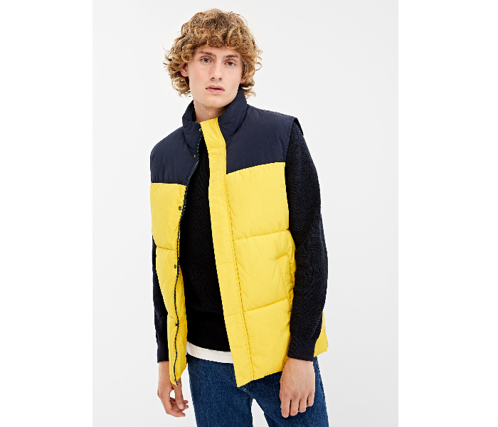 Springfield 095623607 Medium Nylon Sports Jacket for Men - Yellow - Zoom Image 2