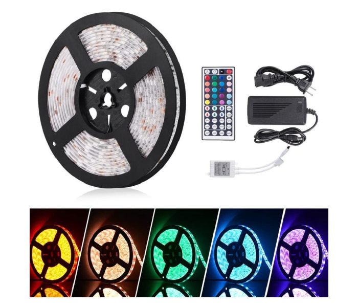 SMD 5050 Waterproof 5 Meter 300 LEDs RGB Color LED Strip Light - Zoom Image 1