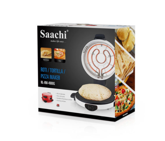 Saachi RM4980 2200W 40cm Non Stick Roti Maker - White - Zoom Image 3